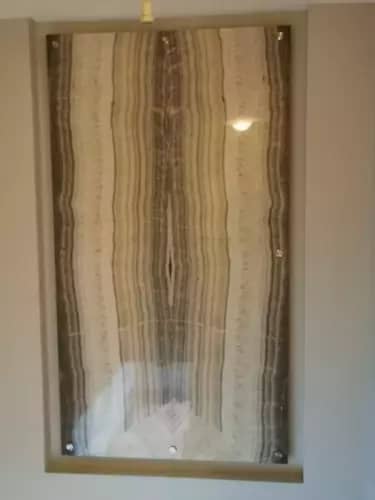 Backlit Primastone Wooden White Panel